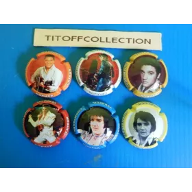 la série de 6 capsules de champagne nowack-  layour ( elvis )