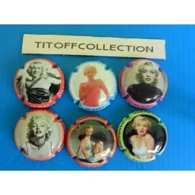 la série de 6 capsules de champagne hubert maryline