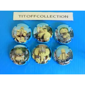 la série de 6 capsules de champagne gaillard josè vues de loivre