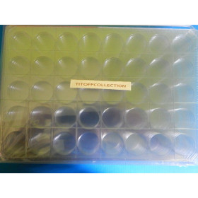 10 plateaux plastique transparente avec couvercle 4 coins