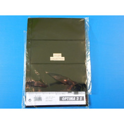 recharges optima 3 c pour billets feuiile noir de banque ref 316307 format 202x252mm
