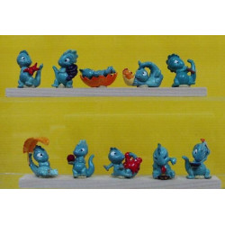 La serie Die drolly dinos 1993 avec 1 bande papier