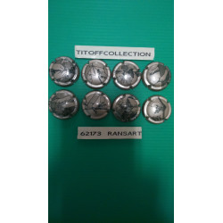 la série de 8 capsules champagne générique Travail mains platine et or