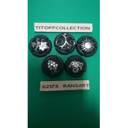 la série de 5 capsules de champagne générique SOFT fond argent