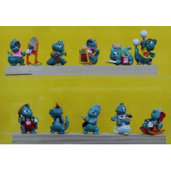 La serie Die dapsy dino family 1997 avec 1 bande papier