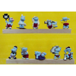 La serie Die happy hippo hollywood stars 1997 avec 1 bande papier