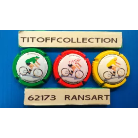 La série de 3 capsules de champagne FRANCINET RÉMY (TOUR DE FRANCE 2010)