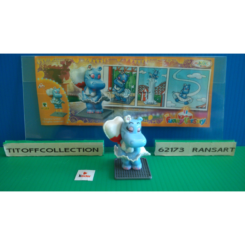 1 Figurine Kinder Funny Versary 2014 - 2015 avec 1 BPZ