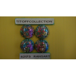 Lot de 10 capsules de champagne Générique Polychrome