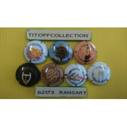 Lot de 10 série de capsules de champagne Générique