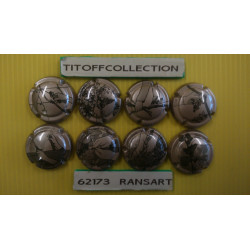 Lot de 10 séries de capsules de champagne Générique TRAVAIL MAIN PLATINE ET OR