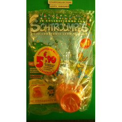 La Figurine Schtroumpf au sandwich + le socle de la maison